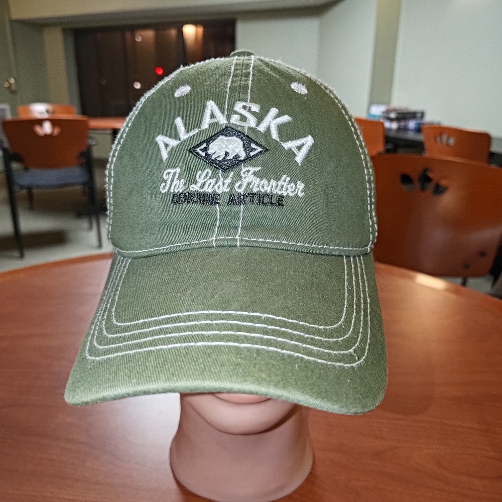 Alaska The Last Frontier Embroidered Strapback Hat Cap